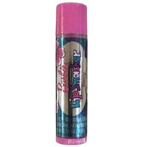 Vintage BONNE BELL Lip Smacker BARBIE Bubble Font BERRY Flavored Balm 2009 Rare!